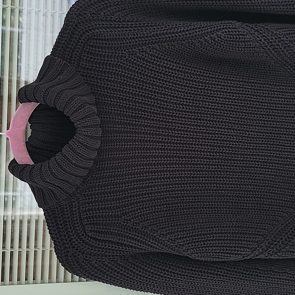 525 America Shaker Stitch Turtleneck Relaxed Fit Sweater Cotton - Picture 4 of 10